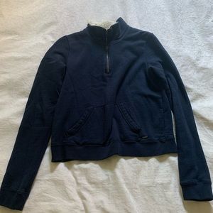 Hollister quarter zip knit sweater